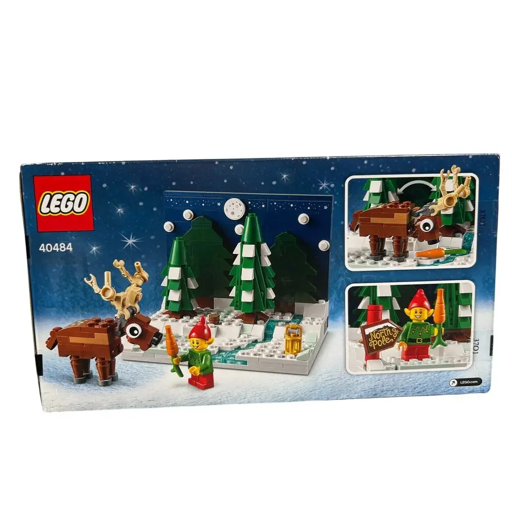 NIB Sealed LEGO 40484 Christmas Santa's Frontyard Elf Reindeer